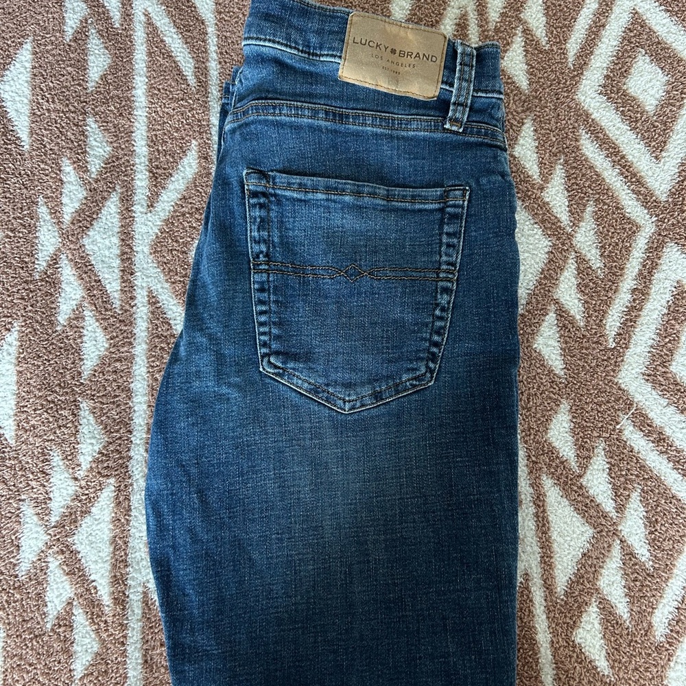 Lucky Brand Men's Dark Blue Straight Jeans